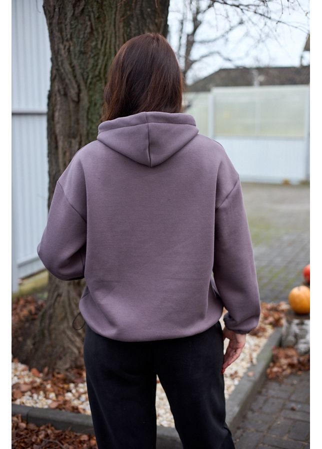 Кофта зимова на байці жіноча тепла 25.2828 50(2XL)-52(3XL) Світло фіолетовий AKSAN (369779174)