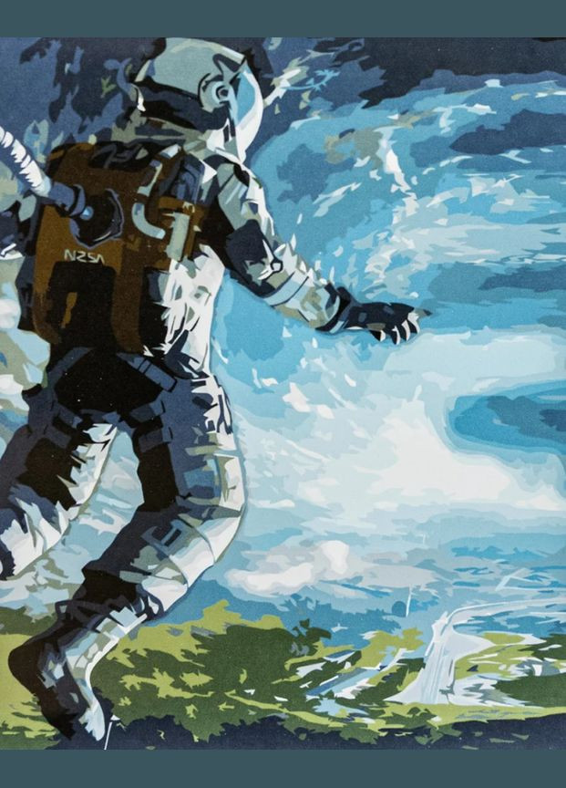 Картина по номерам Пространства космоса 40х50 см VA-3392 ( ) Strateg (328946387)