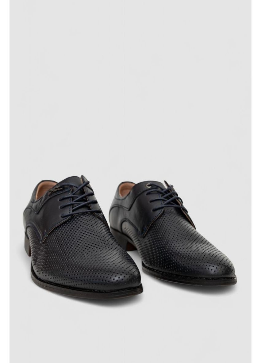 Темно-синие туфли мужские с перфорацией,, 243rc1592 KangFu