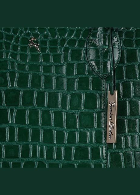 Сумка тоут через плече жіноча шкіряна середня Зелений 36050 Ashwood (338182718)