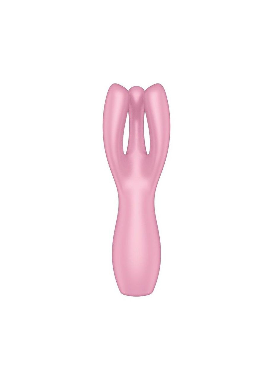 Кліторальний вібратор Threesome 3 Pink з трьома пальчиками Satisfyer (335394804)