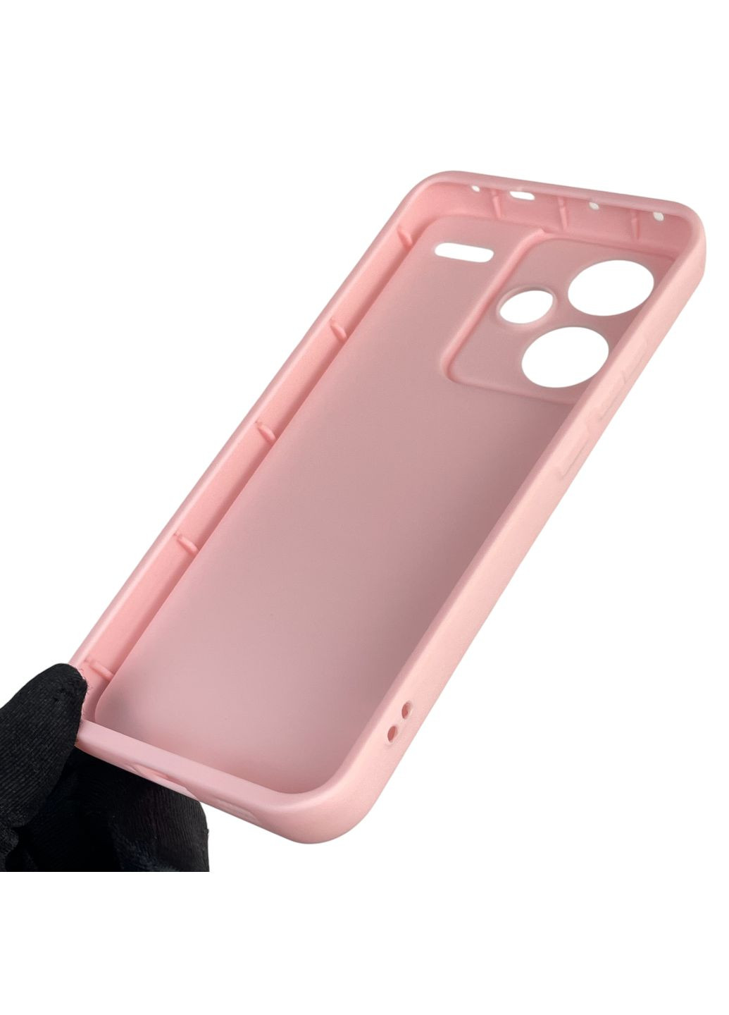 Чехол силиконовый Soft Touch для Redmi Note 13 Pro Plus 5G розовый (Полная защита камеры) Xiaomi (366389953)