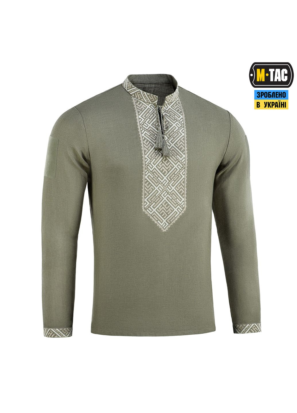 Вишиванка тактична 100% льон тип 2 олива (2XL) M-TAC (303413964)