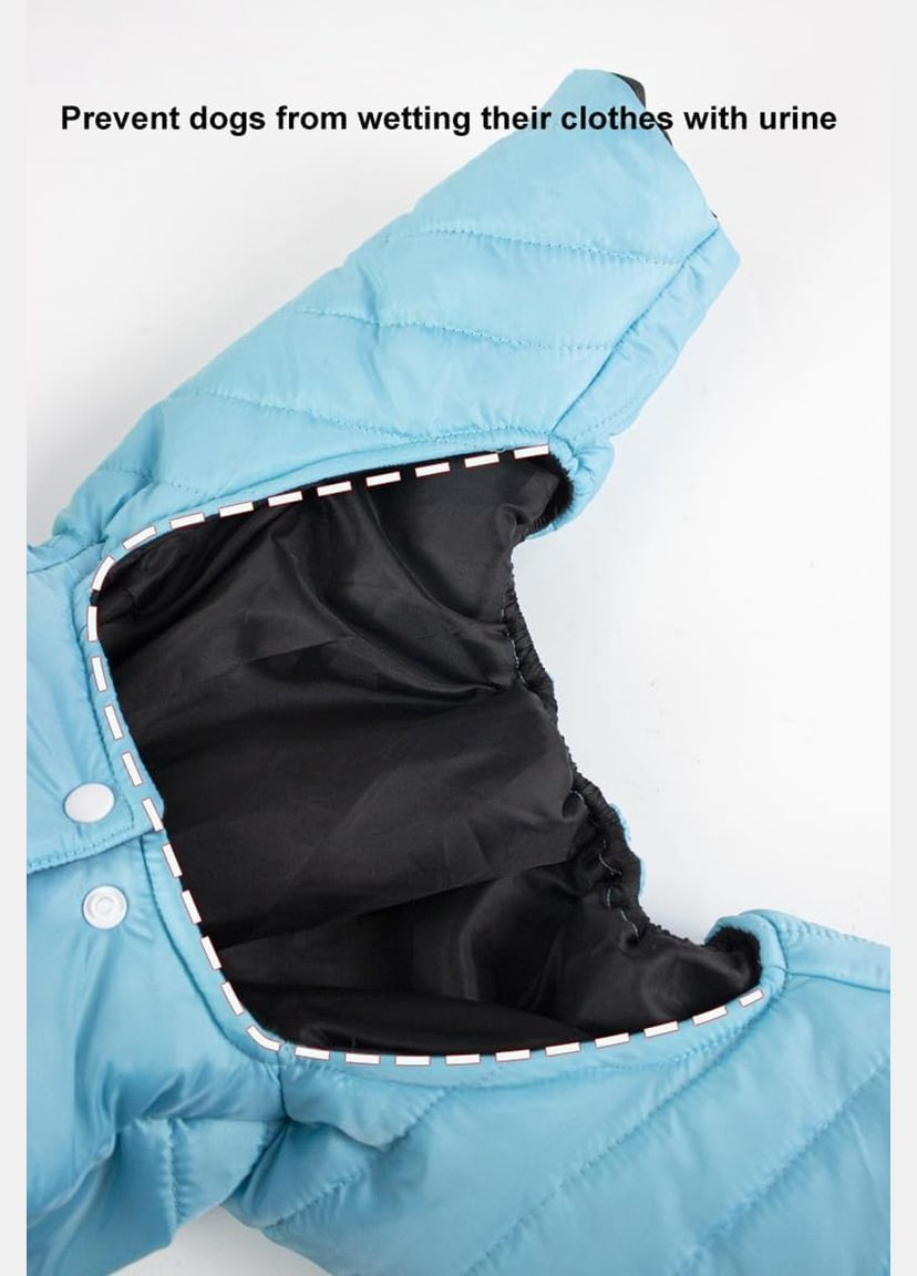 Комбінезон для собак та котів Sky Blue блакитний A: 42 см B: 57 см C: 40 см 6956 Ecotoys (275394971)