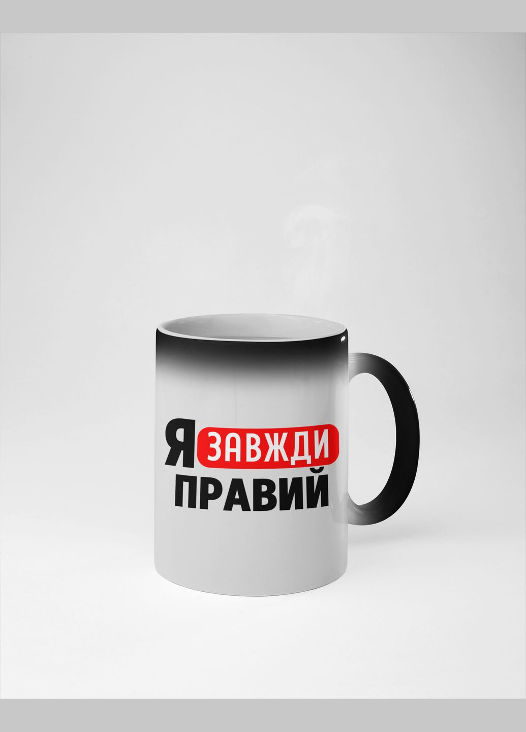 Чашка хамелеон керамічна з принтом "Я Завжди Правий" 330 мл No Brand (324264106)