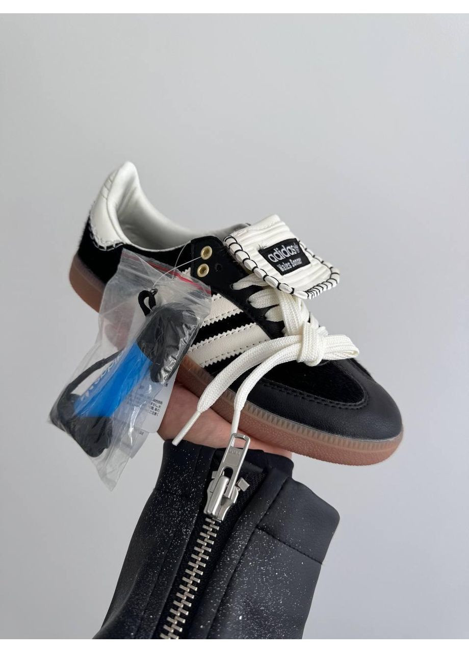 Чорні Осінні кросівки чоловічі adidas samba walles bonner black pony адідас самба No Brand