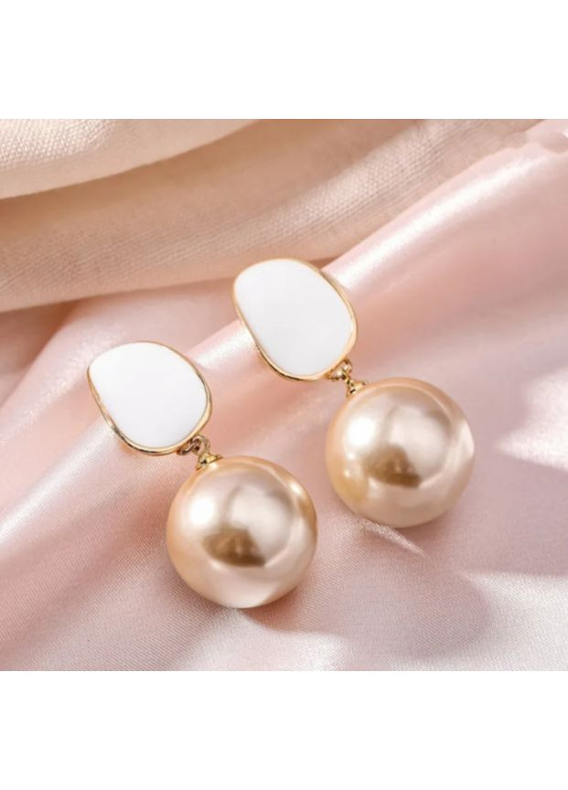 Сережки біжутерія Перлинка нюд No Brand (361080988)