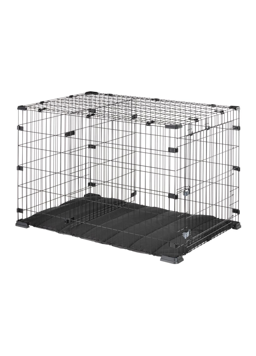 Металлическая клетка для очень больших собак весом до 50 кг DOGGY HUB 120 NERO, 117,5x76,5x76,5 см Ferplast (353688605)