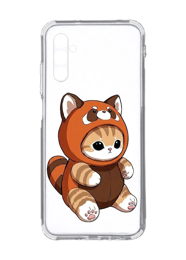 Прозорий чохол на Samsung Galaxy A34 5G/A346 Котик панда (принт 423) Creative (391980117)