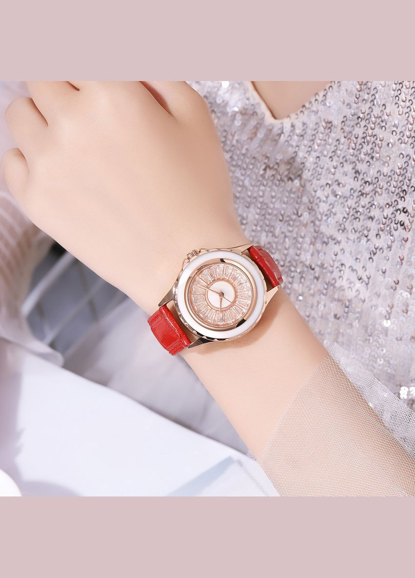 2172RGRD Rose Gold-Red кварцевый классический Skmei (326599538)