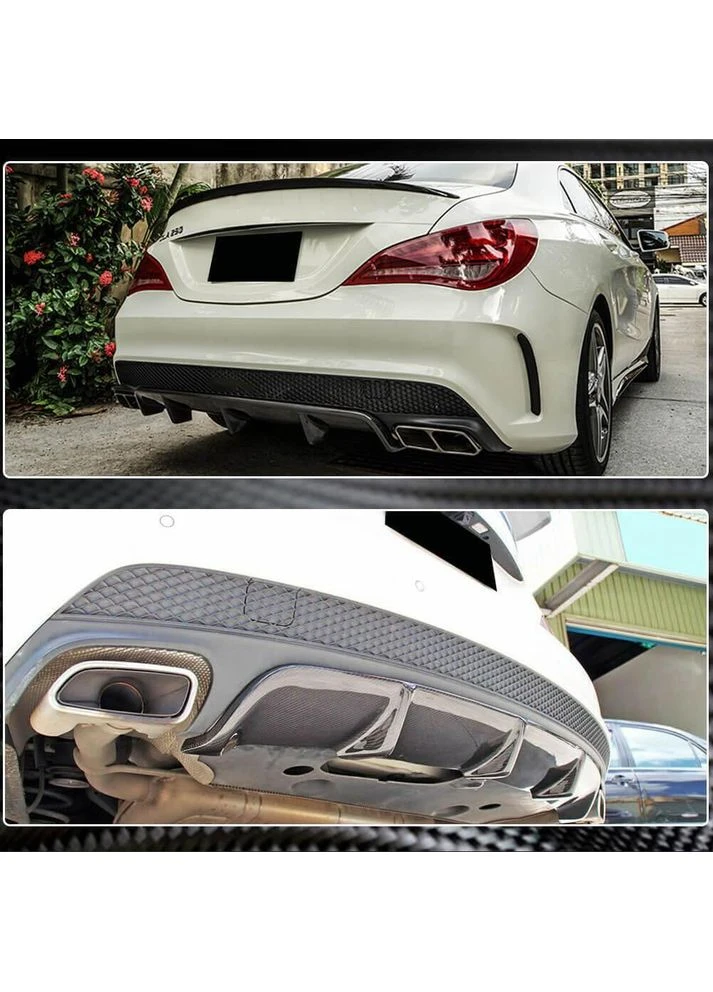 Дифузор заднього бампера V2 (для Line / CLA45 2013-2016, Карбон) для Mercedes CLA C117 рр AMG (392169545)