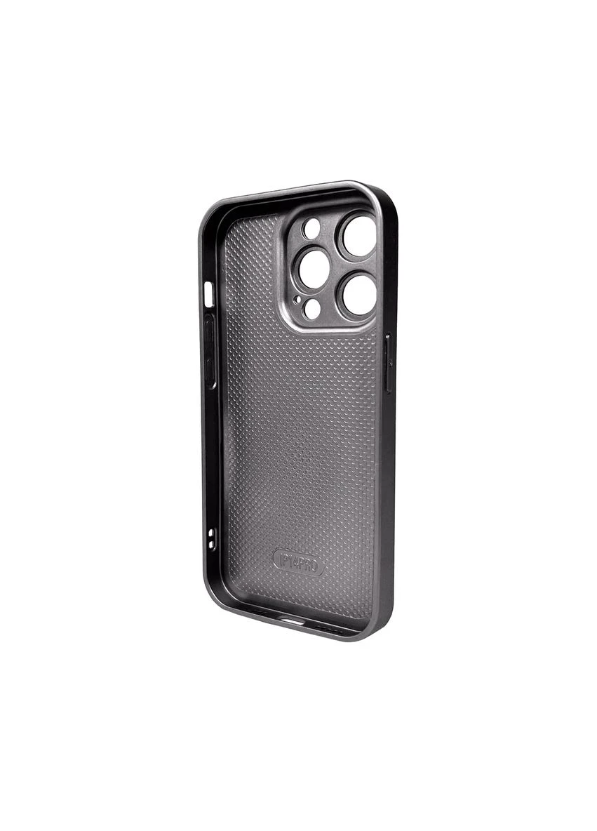 Чохол для смартфона AG Glass Matt Frame Color Logo iPhone 14 Pro матове скло TPU Titanium Grey No Brand (403011994)
