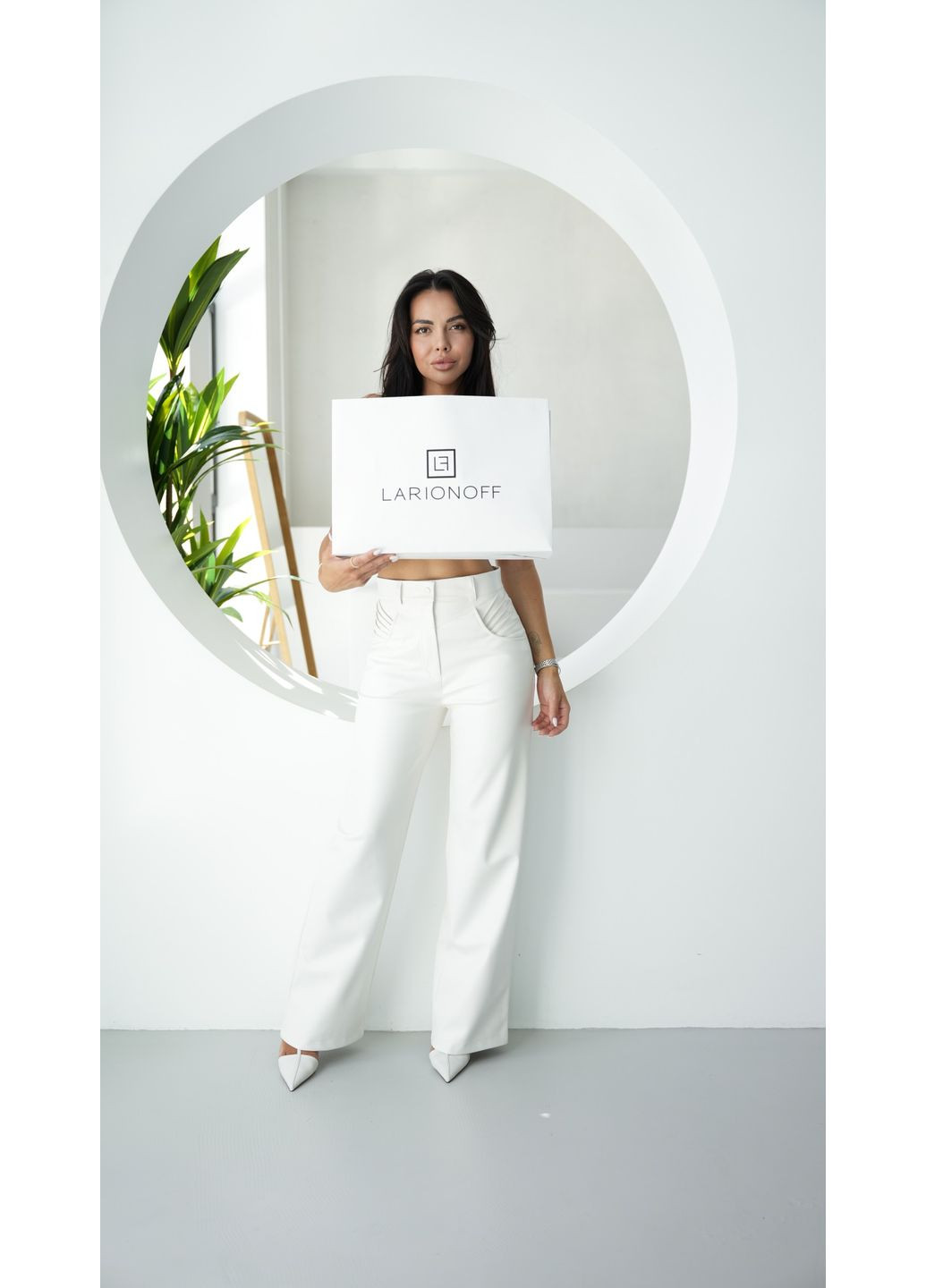 Шкіряні штани Larionoff (360983660)