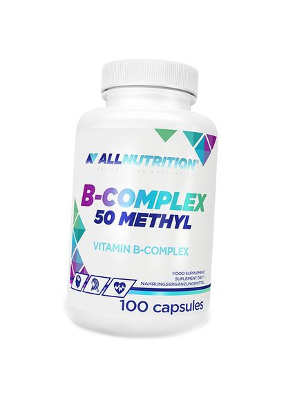 Витамины группы В, BComplex 50 Methyl, All Nutrition 100капс 36003033, All Nutrition (36003033) Allnutrition (293253913)