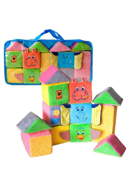 Дитячий м'яконабивний Максіконструктор МС 090602-07, 12 елементів Macik (334711639)