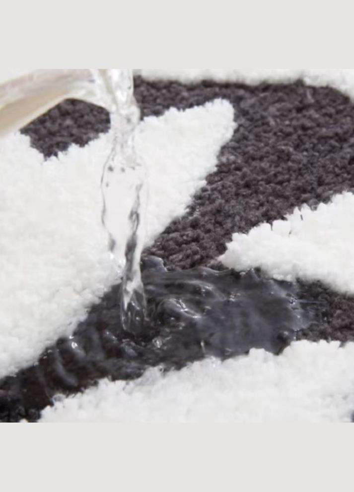 Коврик для ванной и душа коврик для ног в ванную комнату,микрофибра,атискользящий 40х60 см, с листьями No Brand (346532783)