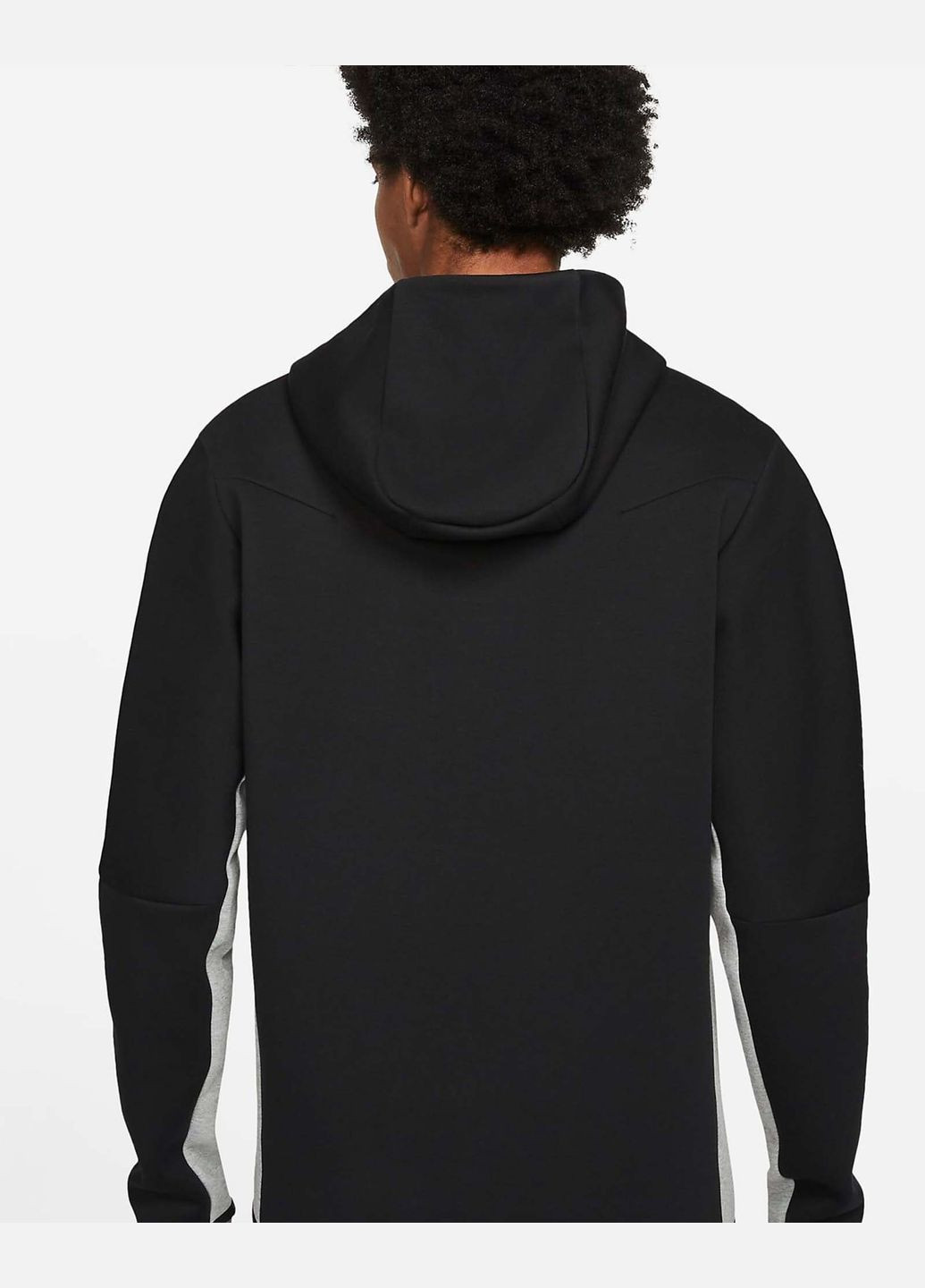 Кофта мужская Tech Fleece Hoodie CU4489-016 черно-серая Nike (280438321)