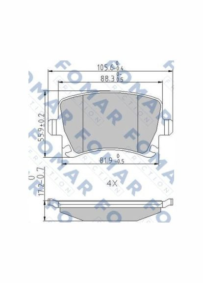 Колодка Fomar (364975076)