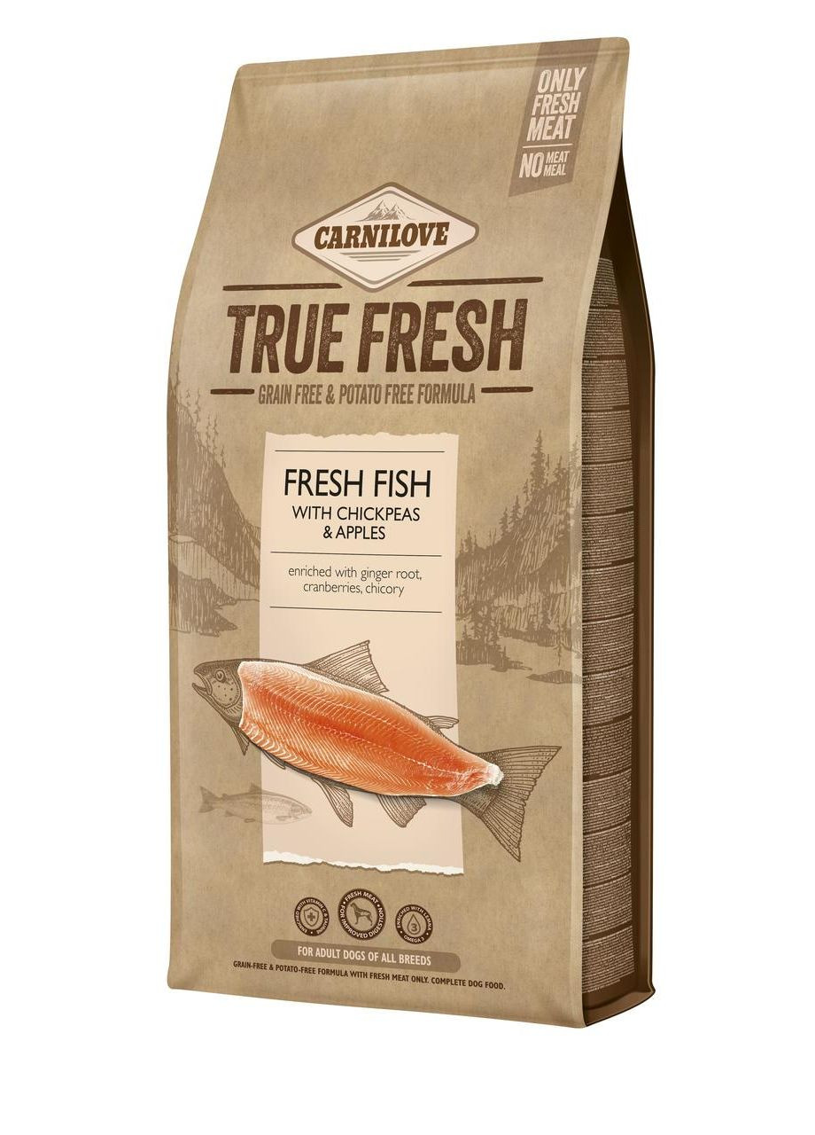 Сухий корм True Fresh для дорослих собак всіх порід, з рибою, 11,4 кг Carnilove (363977460)