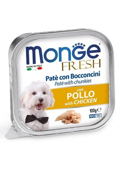 Вологий корм для собак Dog Wet Fresh курка 0.1 кг (000025673) Monge (387621193)