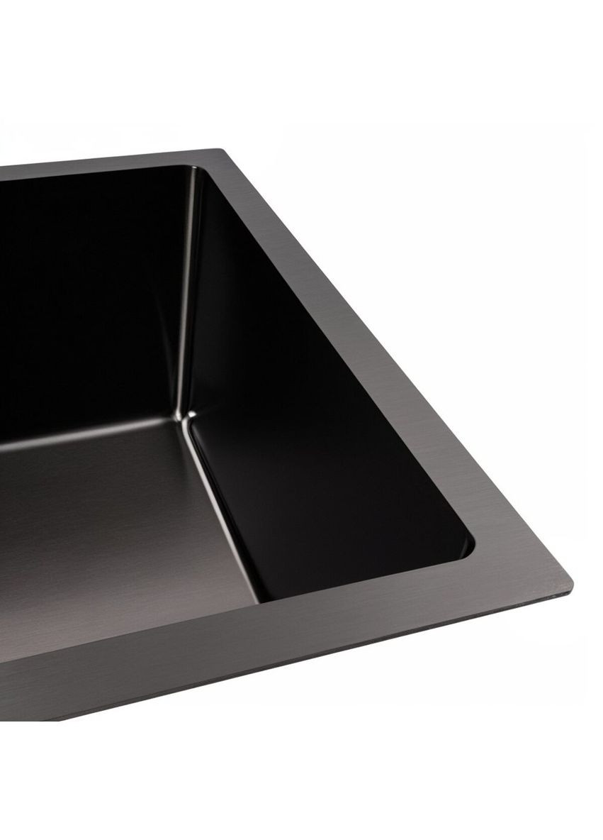 Кухонна мийка PVD чорна 58*43 Handmade монтаж під стільницю (3.0/0.8) Valeso (336936377)