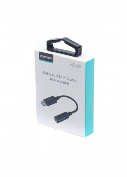 Перехідник USBC to 3.5m stereo-audio (CDLA) (AUX003-BK) CHOETECH usb-c to 3.5m stereo-audio (cdla) (287338603)