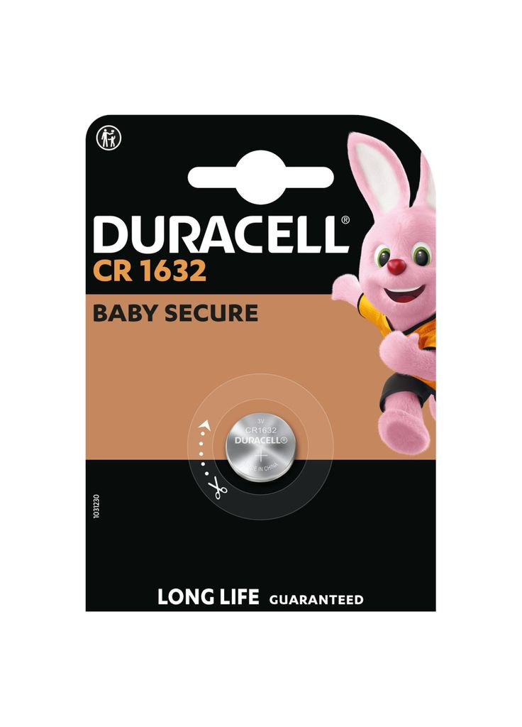 Батарейка CR 1632 спеціальна літієва типу таблетка 1632 3V, 1 шт. в упаковці (m475371) Duracell CR 1632 спеціальна літієва типу таблетка 1632 3V, (367066491)