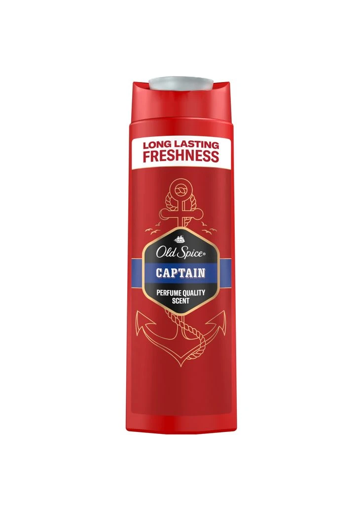Гель для душа Captain 400 мл (8001090965615/8700216859820) Old Spice (390672971)