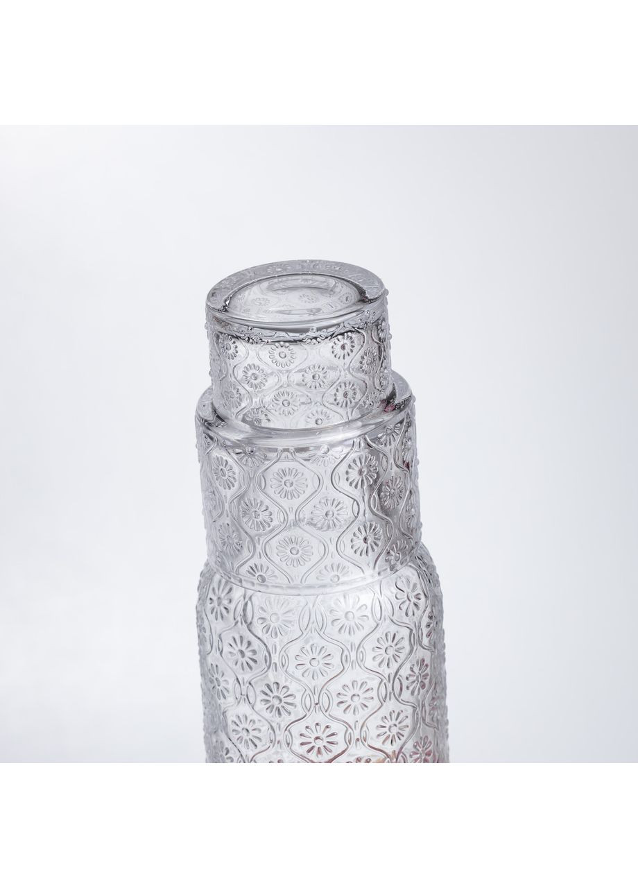 Глечик 700 мл зі склянкою 1 (шт) для напоїв Прозорий HP-19-L2 (A-046999) Yiwu (369156872)