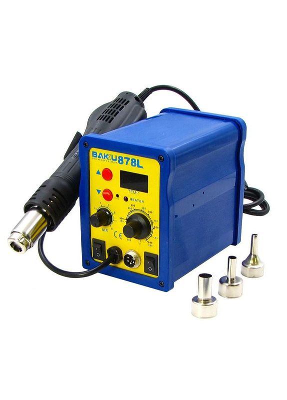 Паяльна станція BK878L фен, паяльник, цифрова індикація Baku (322567228)