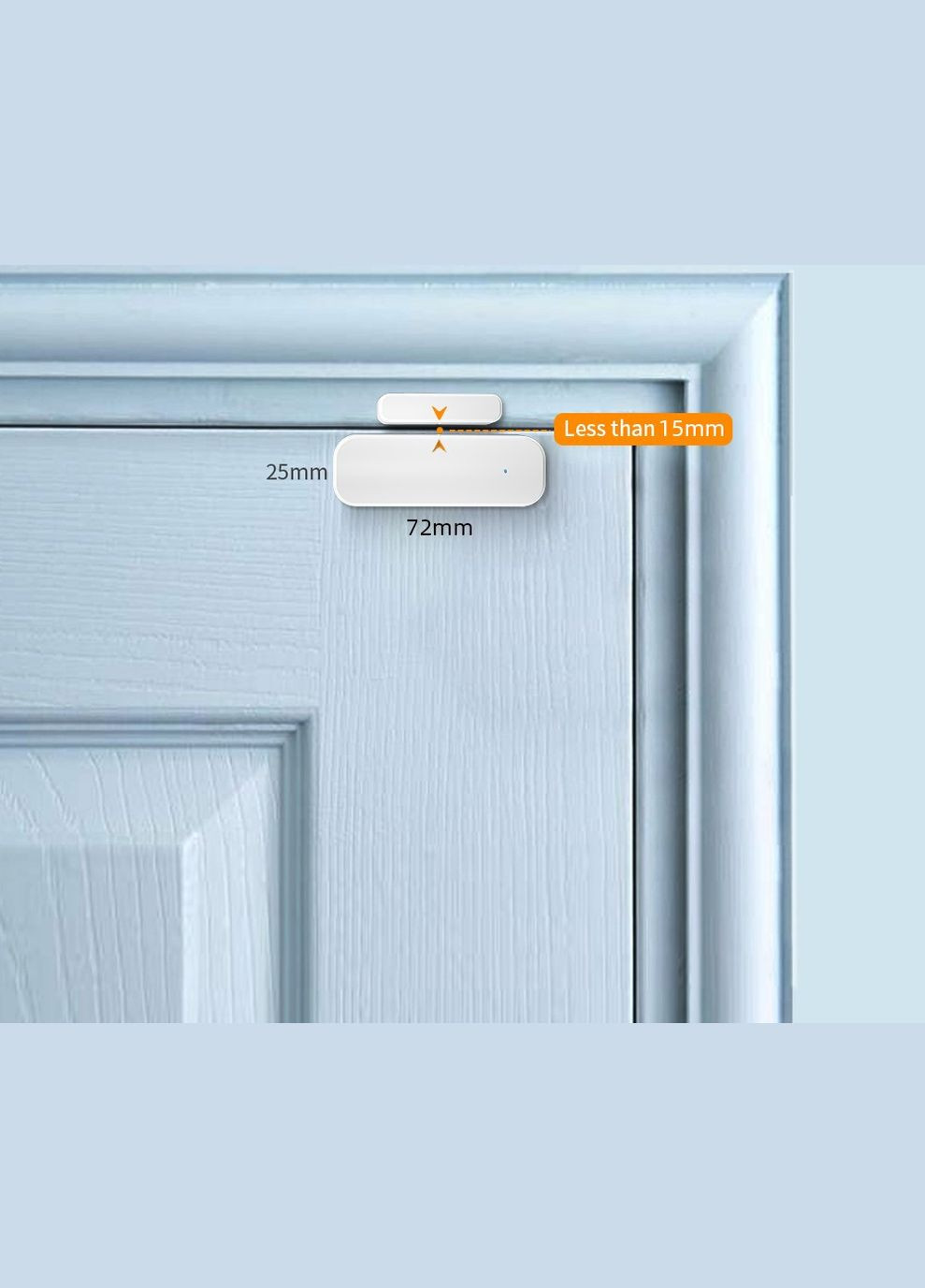 Датчик открытия дверей и окон, Zigbee. Дверная/оконная сигнализация, Tuya/Smart Life No Brand (302245157)