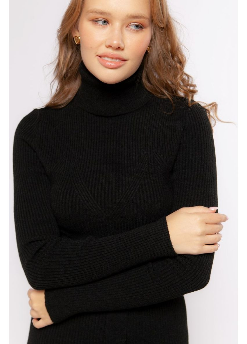 Чорний зимовий светр sw927 Sewel