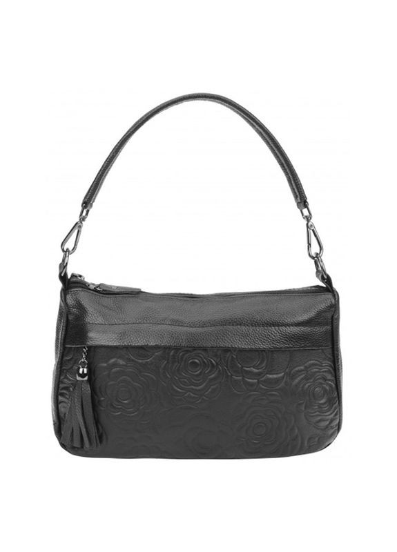 Сумка женская кожаная через плечо 1t840 Черный Borsa Leather (302007842)