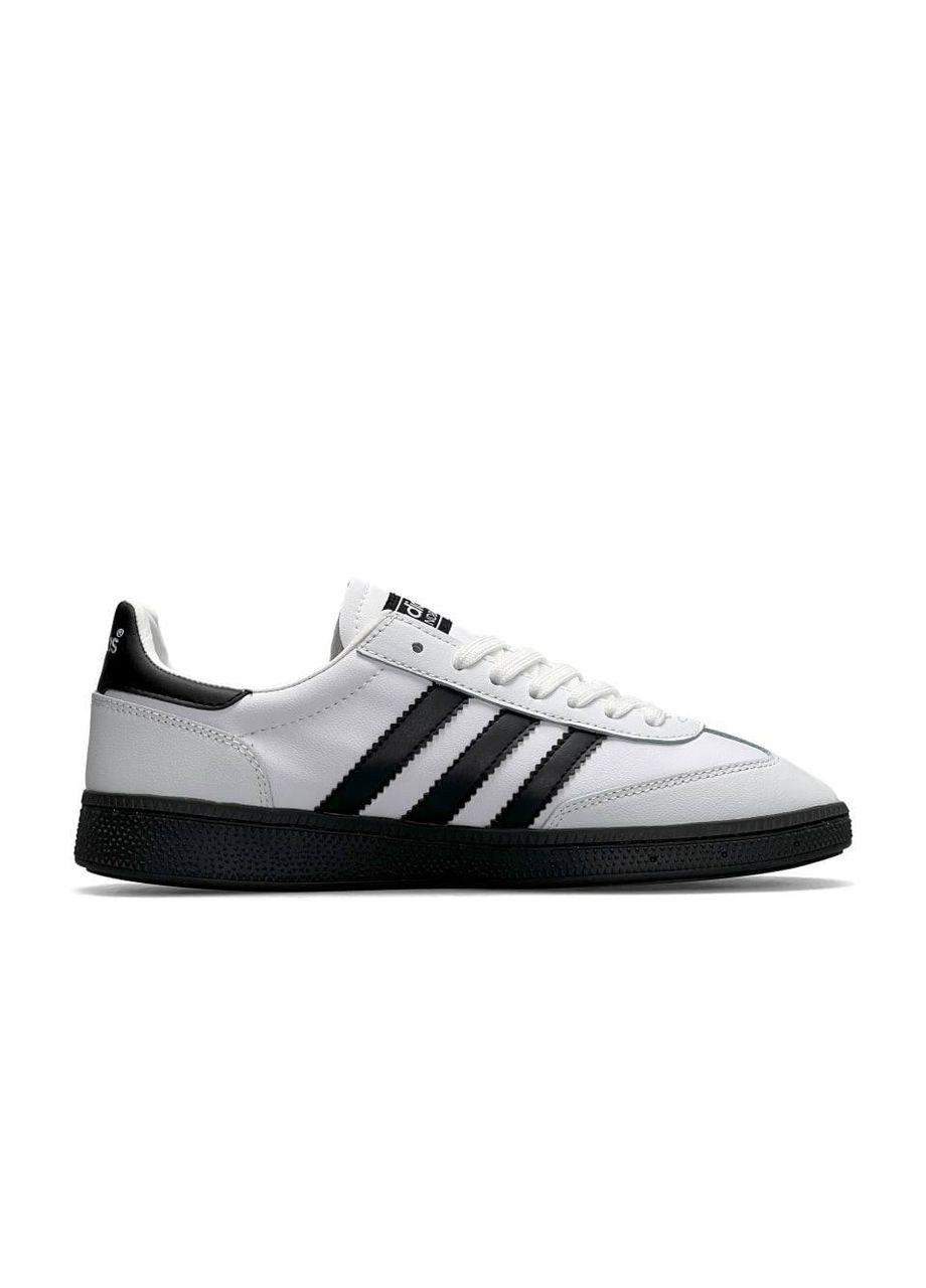 Черные демисезонные кроссовки мужские adidas spezial white leather black адидас специал No Brand