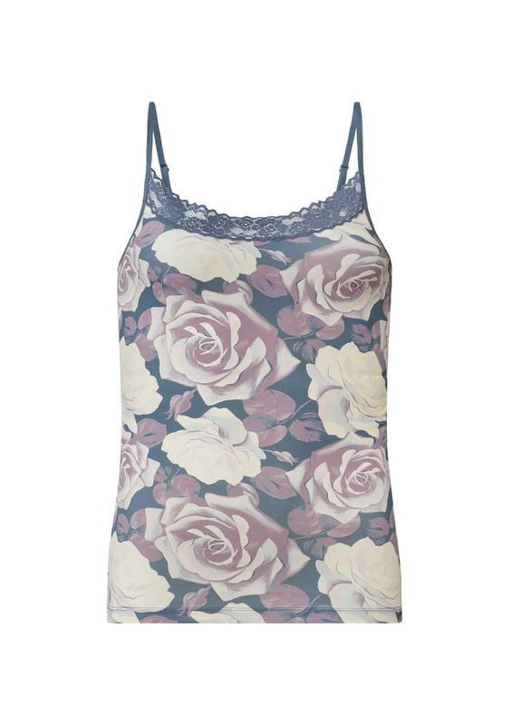 Майка женская на тонких бретелях с кружевом 399902 комбинированный Esmara — 373019141