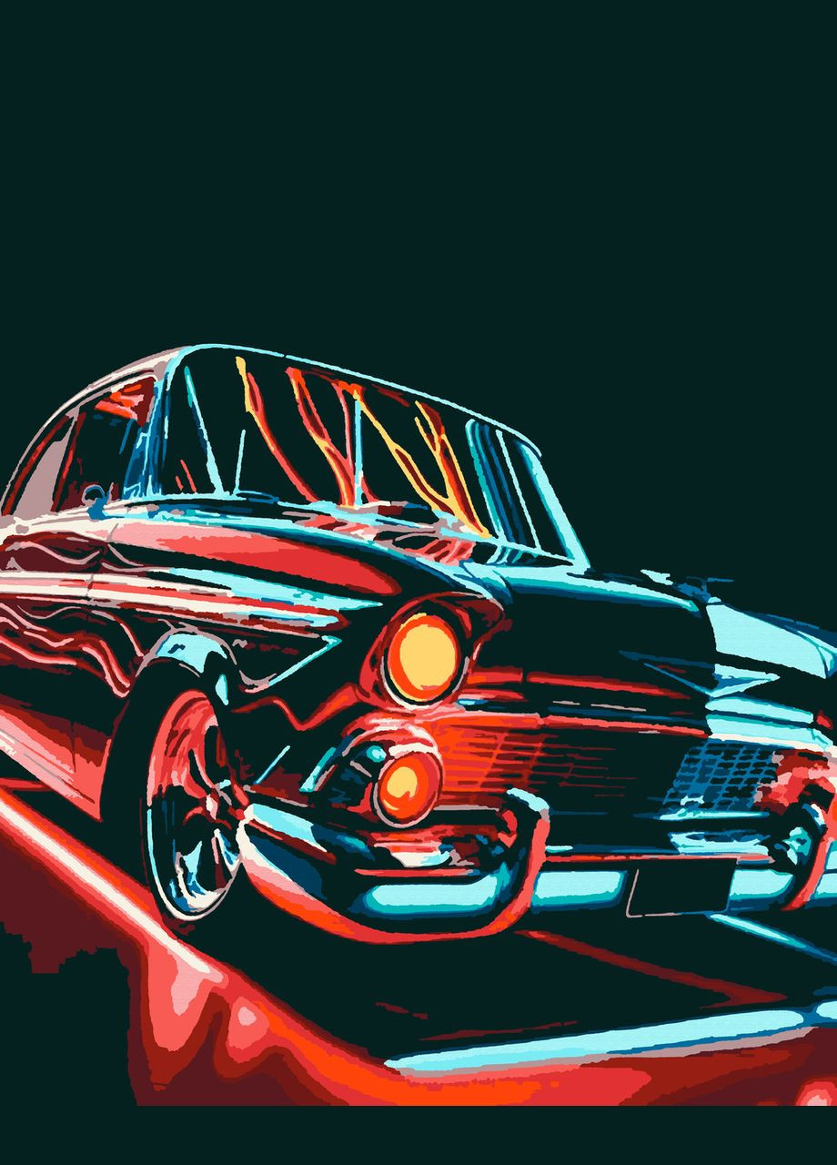 Картина по номерам Chevrolet 40x50 см (RB-1104) Riviera Blanca (322650671)