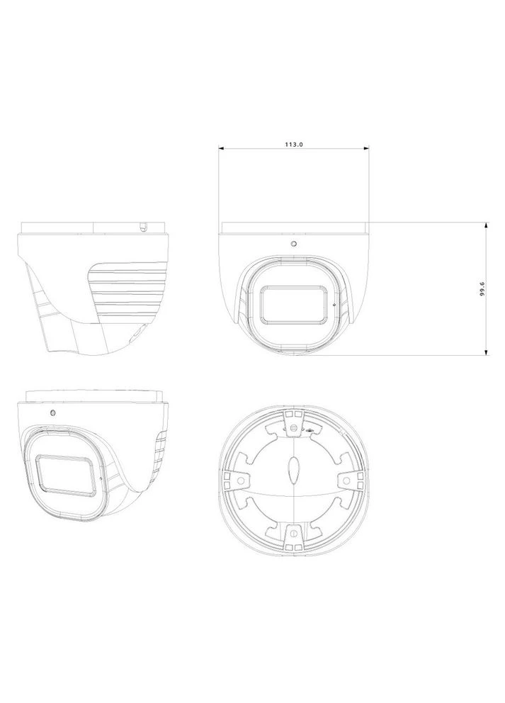 IP-видеокамера 4 Мп DH-340ADSN-28 (2.8 мм) Provision-ISR (386019326)