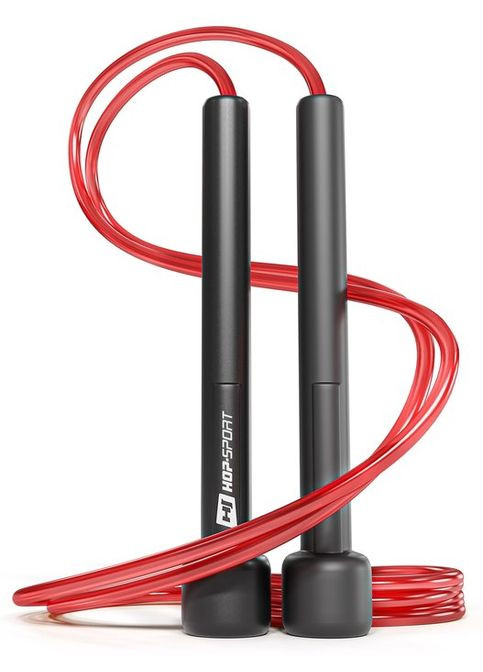 Скакалка Crossfit NEW з пластиковыми ручками HS-P025JR красная Hop-Sport (361952223)