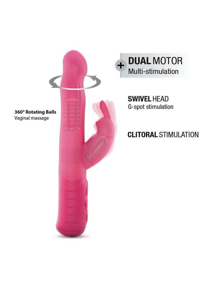 Вибратор-кролик Dorcel Baby Rabbit Magenta 2.0 с жемчужным массажем и вращающейся головкой No Brand (366878375)