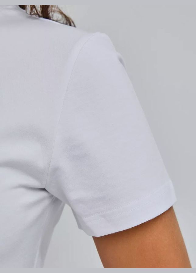 Футболка біла жіноча з принтом базова Malta - (300695319)