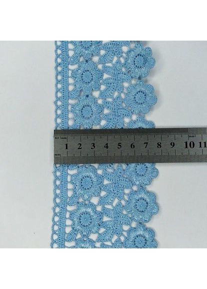 Кружево макраме 7,5 см (20 м) Цвет синий (25-F1375E1-3) Plus-plus (352743722)