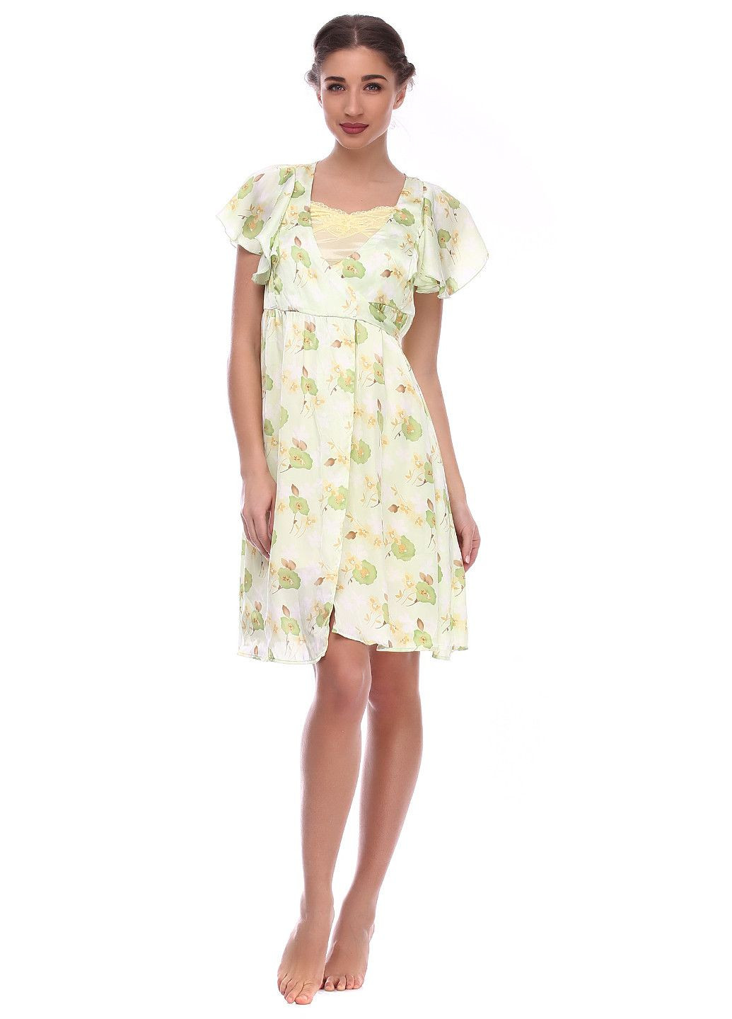 Зеленое повседневный платье зеленый Traffic People