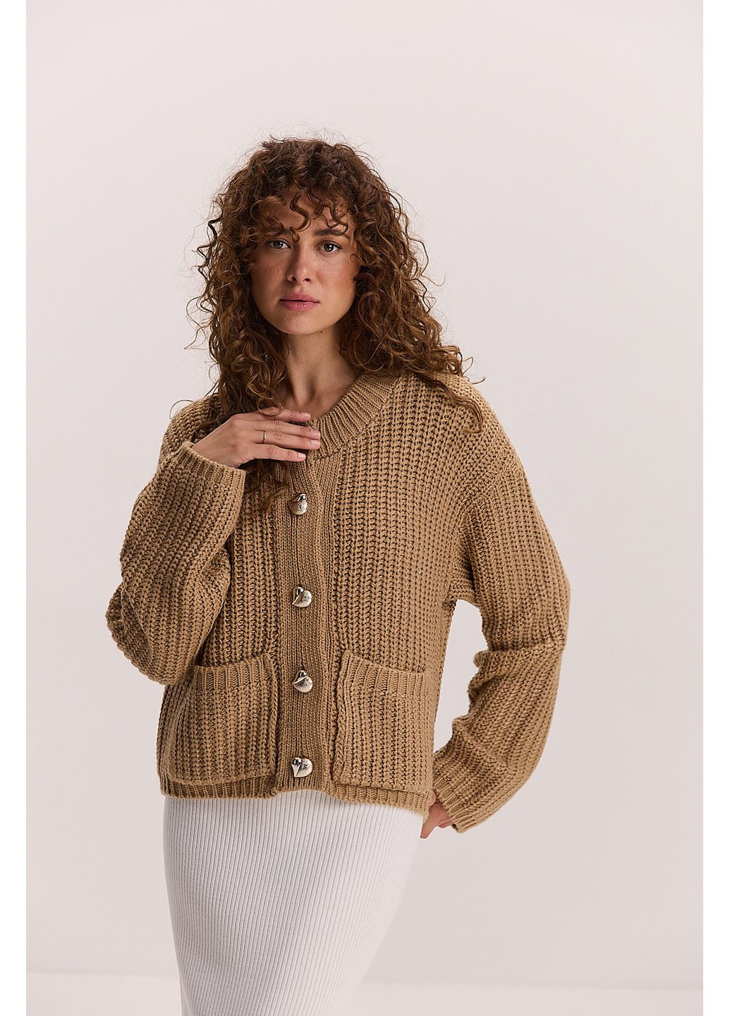 Темно-бежевый кардиган Arjen