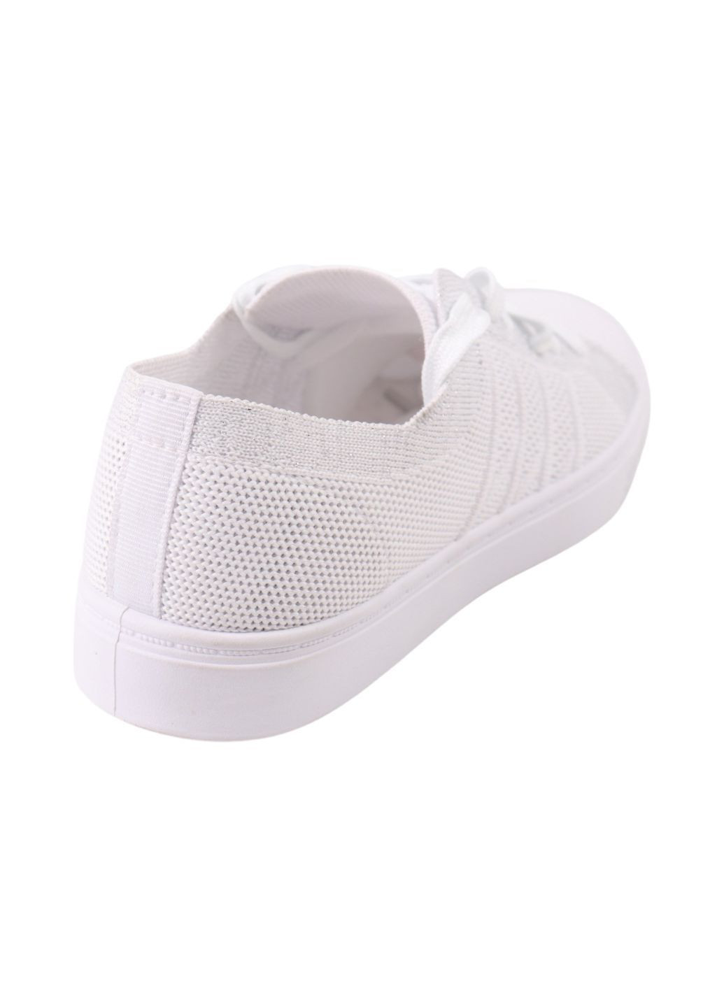 Белые кеды женские белые текстиль Fashion 126-24LTS