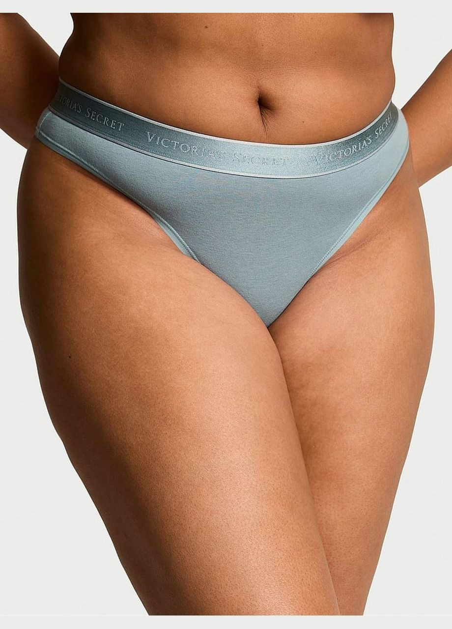 Жіночі трусики Thong Logo Cotton Jupiter Victoria's Secret (334551759)
