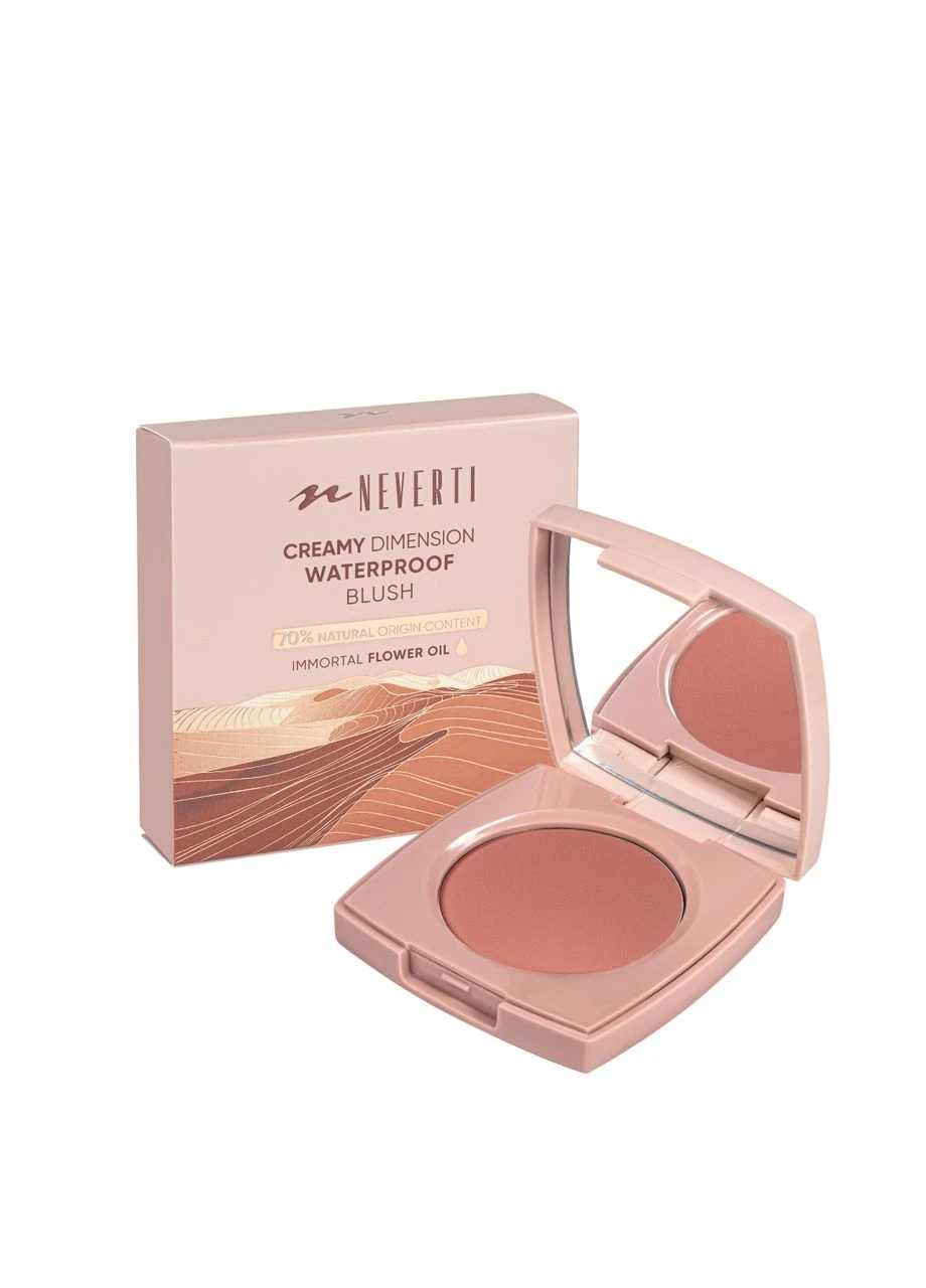 Рум'яна водостійкі компактні Creamy Dimension Waterproof Blush 6 г (NP203), 002 Antique Rose Рожево-бежеві Neverti (377983055)
