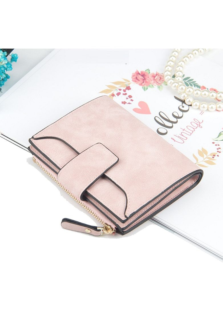 Жіночий гаманець клатч екошкіра пудровий горизонтальний портмоне для жінок матовийний ProDobro (363136155)