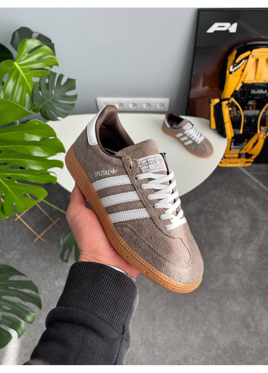 Бежеві Осінні кросівки чоловічі і жіночі adidas spezial handball beige | адідас спеціал бежеві No Brand