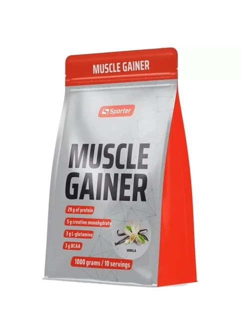 Гейнер Muscle Gainer 1 кг Ваніль Sporter (370079570)