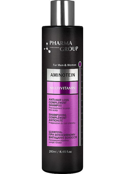 Шампунь при интенсивном выпадении волос Aminotein + Multivitamin Shampoo 250ml (1159063-176751) Pharma Group Laboratories (368637832)